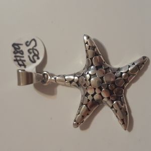 .925 Sterling Silver Starfish Pendant